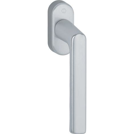 Poignée de fenêtre Hamburg 0700L/U26 Aluminium F1 Aluminium argenté 32-42mm Standard