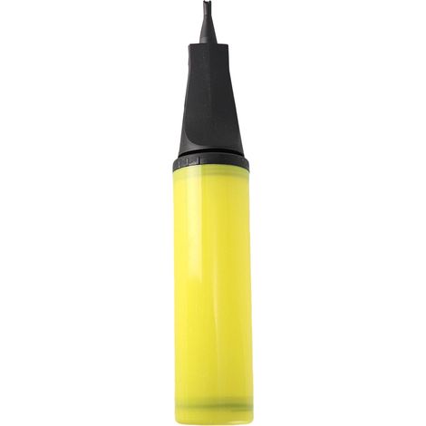 Gonfleur de ballon portable en plastique jaune pour fête de mariage