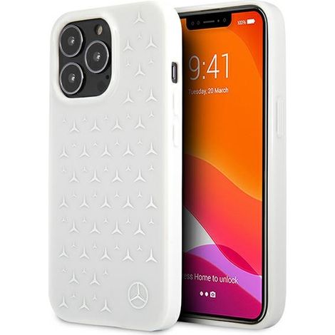 Custodia per iPhone 13 Pro Mercedes Argento Stelle Bianche (1/5)