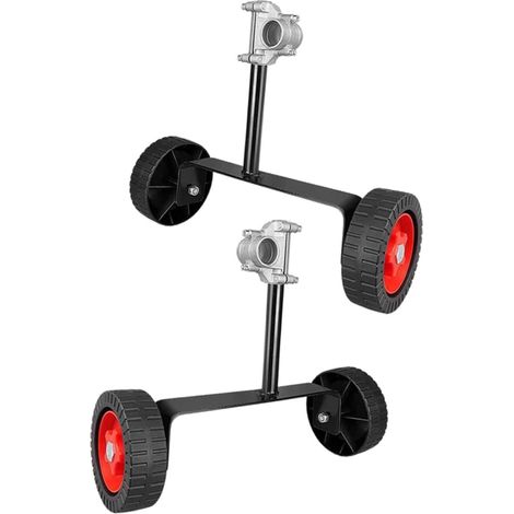 2 Roues de Support pour Tondeuse à Gazon et Débroussailleuse Électrique, Fer, Portables et Légères, pour Jardin (1/5)