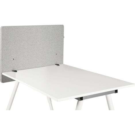 [NEUWERTIG] Hjh Office Flexmiut D Side Tischtrennwand Akustik Sichtschutz Hellgrau 80cm B-Ware (1/2)
