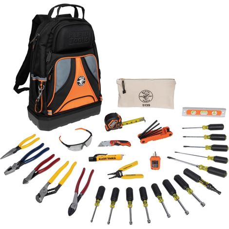Ensemble d'outils à main pour électricien 28 pièces, pinces, tournevis, tournevis, tournevis, clés (1/5)