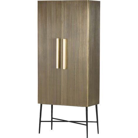 Schrank MDF Metall Braun Lumina 75X40X180 Cm (1/5)