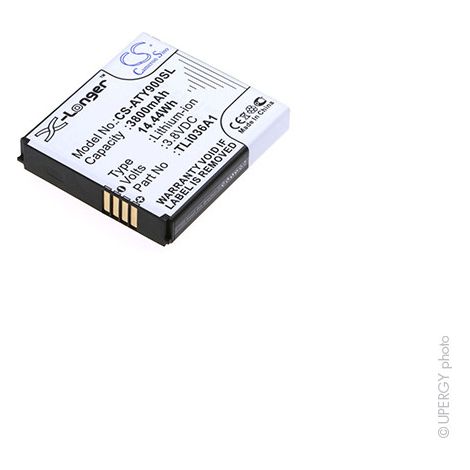 NX - Batterie téléphone, smartphone, GSM pour Alcatel 3.8V 3800mAh - TLI036A1