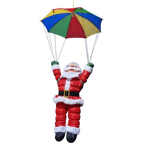 Weihnachtsmann-Fallschirmanhänger, Weihnachtsdekoration, Weihnachtsmannfigur, Geschenk (im Stil einer Daunenjacke) (1/2)