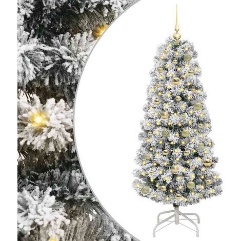Sapin de Noël Arbre de Noël Artificiel à Branches Articulées 150 cm (1/5)