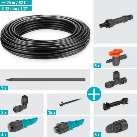 GARDENA Kit irrigazione a goccia: set completo per irrigare orti e aiuole fino a 60 m² Micro-Drip-System (13450-20) (1/5)