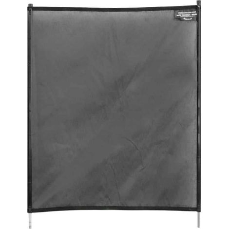 EDG – Barrière de piscine souple 1,25m – Toile polyester 4x4 enduite PVC – Poteaux en aluminium laqué – Installation facile