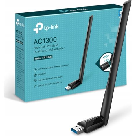 Adaptateur USB Wi-Fi TP-LINK Archer T3U Plus, AC1300