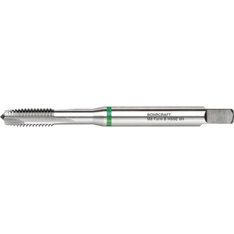 BOHRCRAFT Maschinengewindebohrer Form B DIN371 M6 verstärkter Schaft Grünring (1/2)