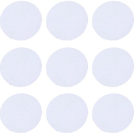 24 Paar runde, rutschfeste Nylon-Aufkleber für Sofas, Bettwäsche und Bettbezüge in Wohn- und Schlafzimmern. – 6 x 6 cm – Schwarz (1/3)