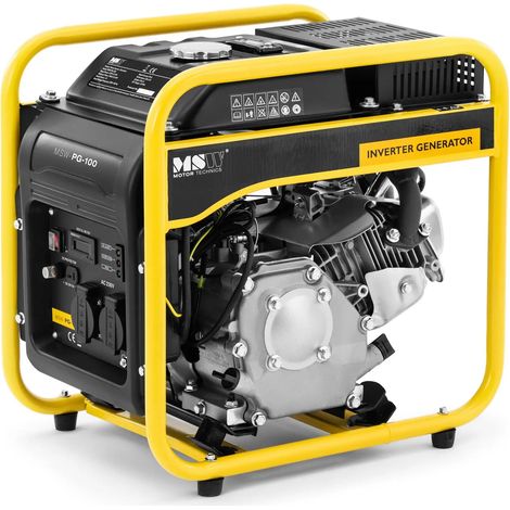 Groupe électrogène inverter 3500 watts 230 volts ca démarrage manuel aluminium plastique acier noir (1/5)