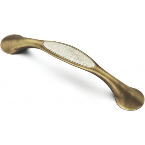 Poignée Liki 9821 - talla Laiton brossé rustique. 178x22x31mm. Entraxe 128mm.