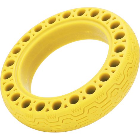 Pneu solide coloré 60/70-6.5 pour trottinette électrique Xiaomi G30, accessoire jaune vif (1/5)