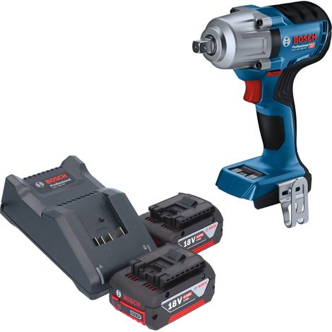 Visseuse à chocs sans fil Bosch GDS 18V-450 PC Professional 18 V, 450 Nm, 1/2", sans balais + 2 batteries 4,0 Ah + chargeur (1/5)