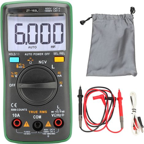 Multimètre numérique, testeur de résistance de capacité d'inductance de haute précision, compteur LCR avec fonction NCV (1/5)