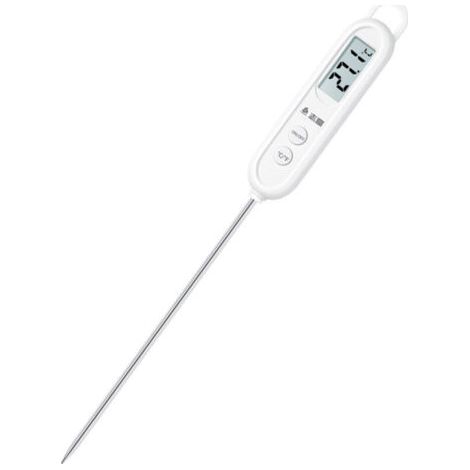 Thermomètre Cuisine, Thermomètre À Viande, Thermomètre Numérique Digital avec Sonde Longue, Thermomètre Alimentaire, Thermomètre Cuisson avec Écran LCD °F/°C Bouton,pour Barbecue,Patisserie (1/4)