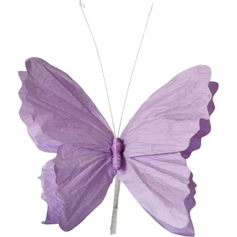 Guirlande De Fleurs Artificielles - Couronne De Porte Avec Papillons En Papier - Décoration Extérieure Pour Mariage Fête Printemps Été - 1 Pièce (1/5)