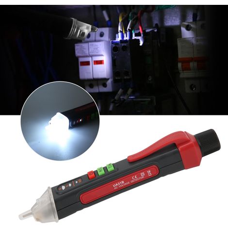 Testeur électrique multifonctionnel UA31B 121000 V, sans contact, détection de phase/neutre, alarme sonore et visuelle, testeur inductif de haute précision pour la détection de points de rupture (1/5)