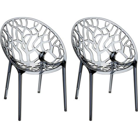 2er Set XXL Gartenstuhl Crystal grau (1/5)
