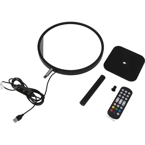 Ortviai Lampe de nuit 3D Tunnel à miroir RGB avec télécommande – 25,5 cm, idéale pour chambre gaming, décoration mariage ou fête (1/5)