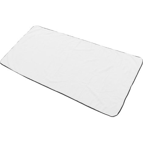 Serviette en microfibre douce 60x120cm, très absorbante, respirante, blanche, lot de 2, idéale pour salon de beauté, spa, maison, usage professionnel et quotidien (1/5)