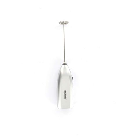 Fackelmann Frullino montalatte a immersione, montalatte elettrico, schiuma latte, cappuccinatore funziona a batteria e Mini Frusta in Acciaio inox per latte, cappuccino, caffè, 20,5 x 3,8 cm (1/4)