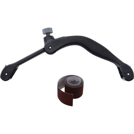 Soporte para papel de lija en forma de arco y soporte para cinta de lija irregular (soporte en forma de arco + cinta de lija de 120 cm) (1/5)