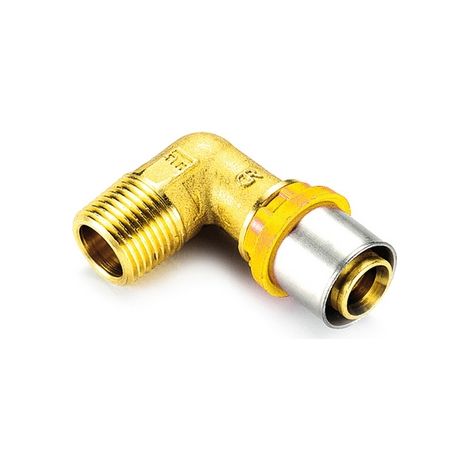 RACCORDO PER MULTISTRATO GAS CURVO MASCHIO- 20 x 3/4- TIEMM- pezzi 1