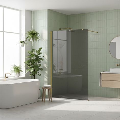Paroi De Douche Rea Flexi Grey Gold 100