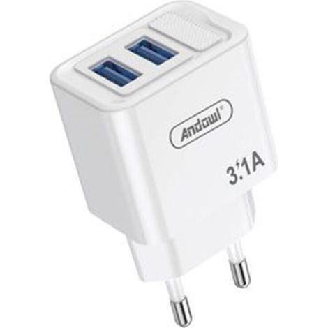 Dual Usb 3.1a Chargeur Mural Chargeur Rapid Chargement Tablette Tablette Q-cd63 (1/2)