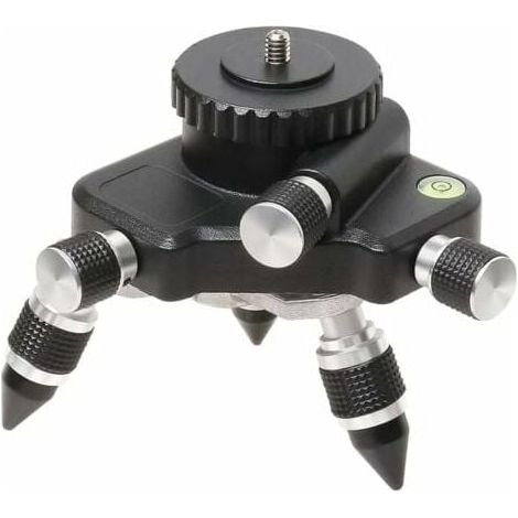 Laser Level Adapter - 360° Rotating Tripod Base with Linear Laser Level, Rotating Tripod Base for 1/4 inch and 5/8 inch Level Adapter MUMU (1/4)