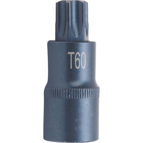 Embout de douille Star S2 en acier allié, clé électrique rapide, finition bleuie, 1/2 x 55 x 60 (1/5)