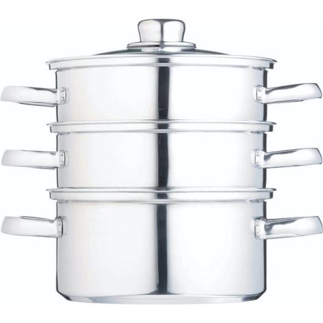 Kochgerät craft 3 tier steamer Edelstahl 16 cm