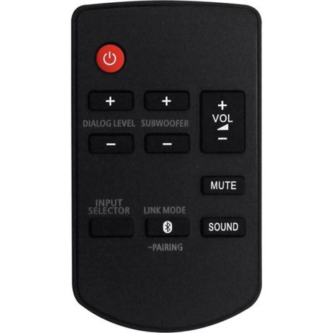 Télécommande - Pour Barre De Son Panasonic SC-HTB70 SC-HTB65 SC-HTB770 SC-HTB770S SC-HTB70CP SC-HTB170 SC-HTB370 SU-HTB370 SU-HTB770 - Noir - 1 Pièce