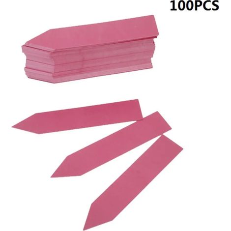 100 étiquettes en plastique pour plantes, marqueurs de plateaux de plantation, outils de décoration de jardin à faire soi-même, étiquettes pour pots de fleurs, outils de jardinage