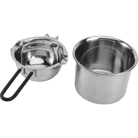 Lot de 2 pots à fondre en acier inoxydable (1/3)