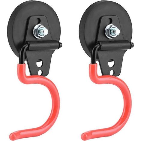 Magnetischer Besen- und Mopphalter aus Eisen, Gartenhackenhalter, orange
