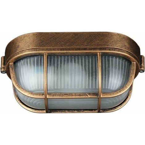 Applique D'extérieur. Lampe Ovale En Aluminium Moulé Sous Pression Applique. Murale Marine Nautique Lumière Vintage Industrielle. Lampe De Bateau. Décoration Mur Patio Couloir Lampes (1/5)