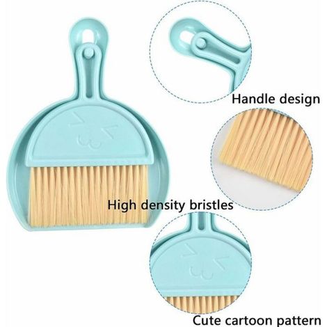 Mini Pelle - Balayette En Plastique - Pour Nettoyage Bureau Atelier Maison - Lot De 2 (1/4)