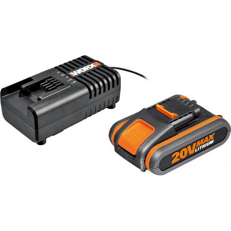 Batteria Powershare 20V, 2Ah + caricabatterie WORX - Wa3601 WORX
