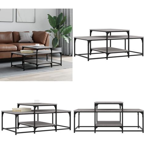 Couchtisch Grau Sonoma 102x60x45 cm Holzwerkstoff - Couchtisch - Wohnzimmerstil - Grau - Sofa Tisch - Holzwerkstoff - Home & Living (1/5)