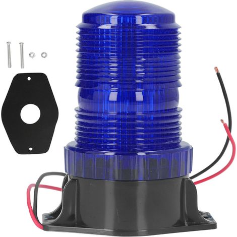 Ortviai Feu de signalisation clignotant LED pour chariot élévateur – 10-110 V CC, étanche IP65, couleur bleue (1/5)