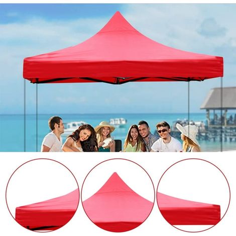 Abri de remplacement pour tonnelle pop-up, toit de tente 6.56x6.56/8.2x8.2/9.84x9.84ft, housse sans armature, idéale été et sports, économies 2023 (1/5)