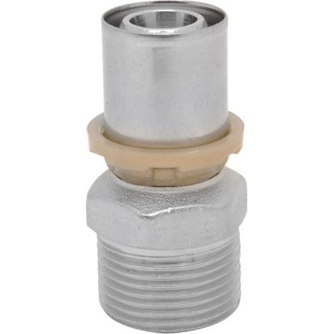 RACCORDO DIRITTO MASCHIO PER TUBO MULTISTRATO A PRESSARE MODELLO SEMPITER 3/4 Ø16X2   ICMA  S.P.A.