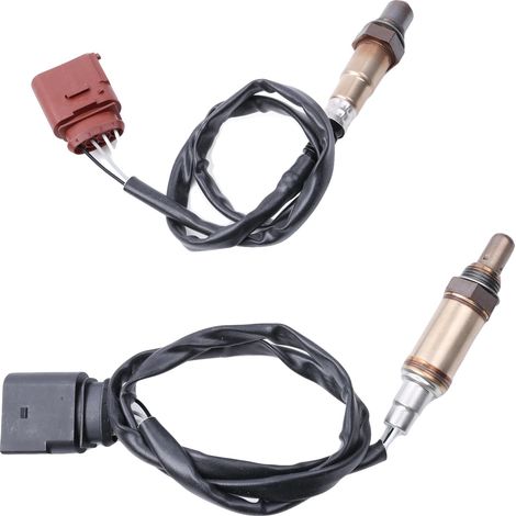 Sensor de oxígeno, construcción duradera, mejora del rendimiento del motor, 2 piezas (1/2)