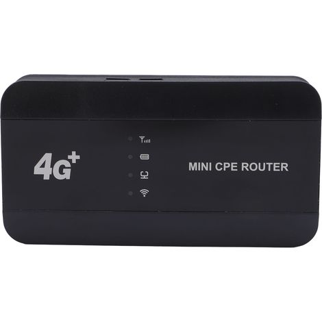 Routeur CPE avec port RJ45, emplacement pour carte SIM, USB Type C, rechargeable, sans fil, portable, 4G LTE, 300 Mbps, compatible avec 8 à 10 utilisateurs. (1/5)