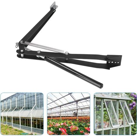 [Abridor de ventanas] Abridor automático de ventanas de invernadero con doble resorte, alimentado por energía solar y sensible al calor, con cilindro de control de temperatura de aluminio. (1/5)