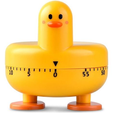 Minuterie de cuisine mignonne, compte à rebours, alarme, canard, enfant, étude, mécanique, outils, gadget (1/4)