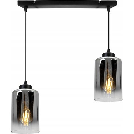 MODERNE ELEGANTE HÄNGELAMPE MIT GLASSCHIRM